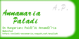 annamaria paladi business card